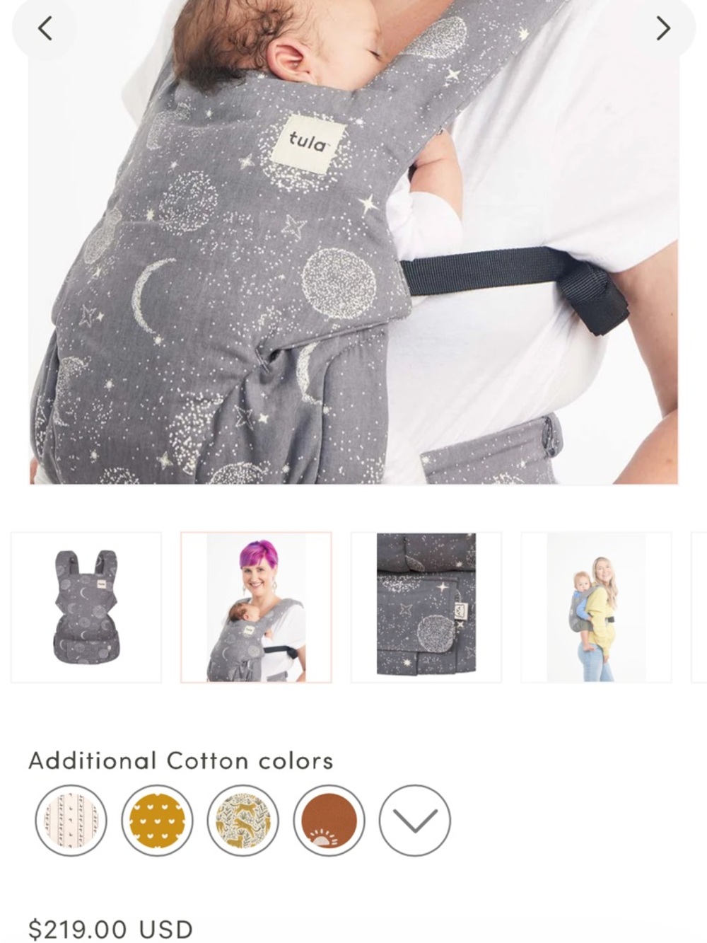 Tula Explore Cotton Carrier - Picture 2 of 6